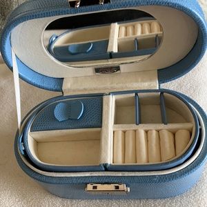Sky blue Talbots jewelry box